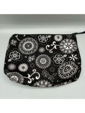 Thirty-One Onxy Medallion Bag Makeup Clutch Cosmetic